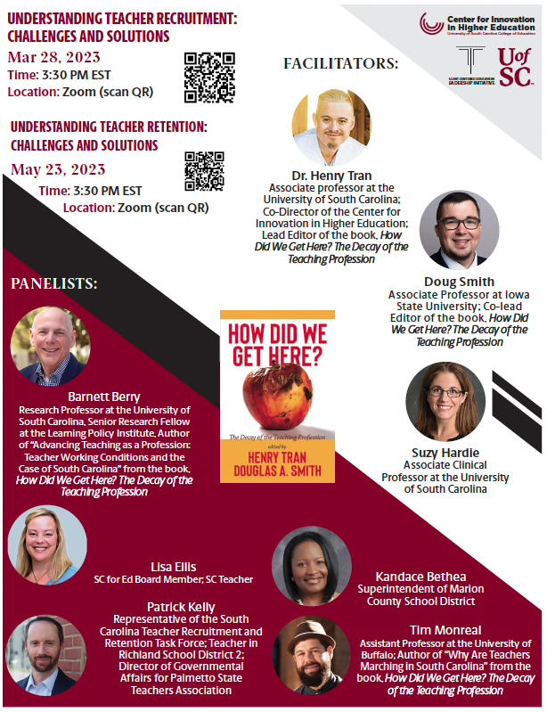 Join us in less than one hour!

HT is inviting you to a scheduled Zoom meeting.

Topic: Understanding Teacher Recruitment: Challenges and Solutions
Time: Mar 28, 2023 03:30 PM Eastern Time (US and Canada)

Zoom
us02web.zoom.us/j/89041121921?…