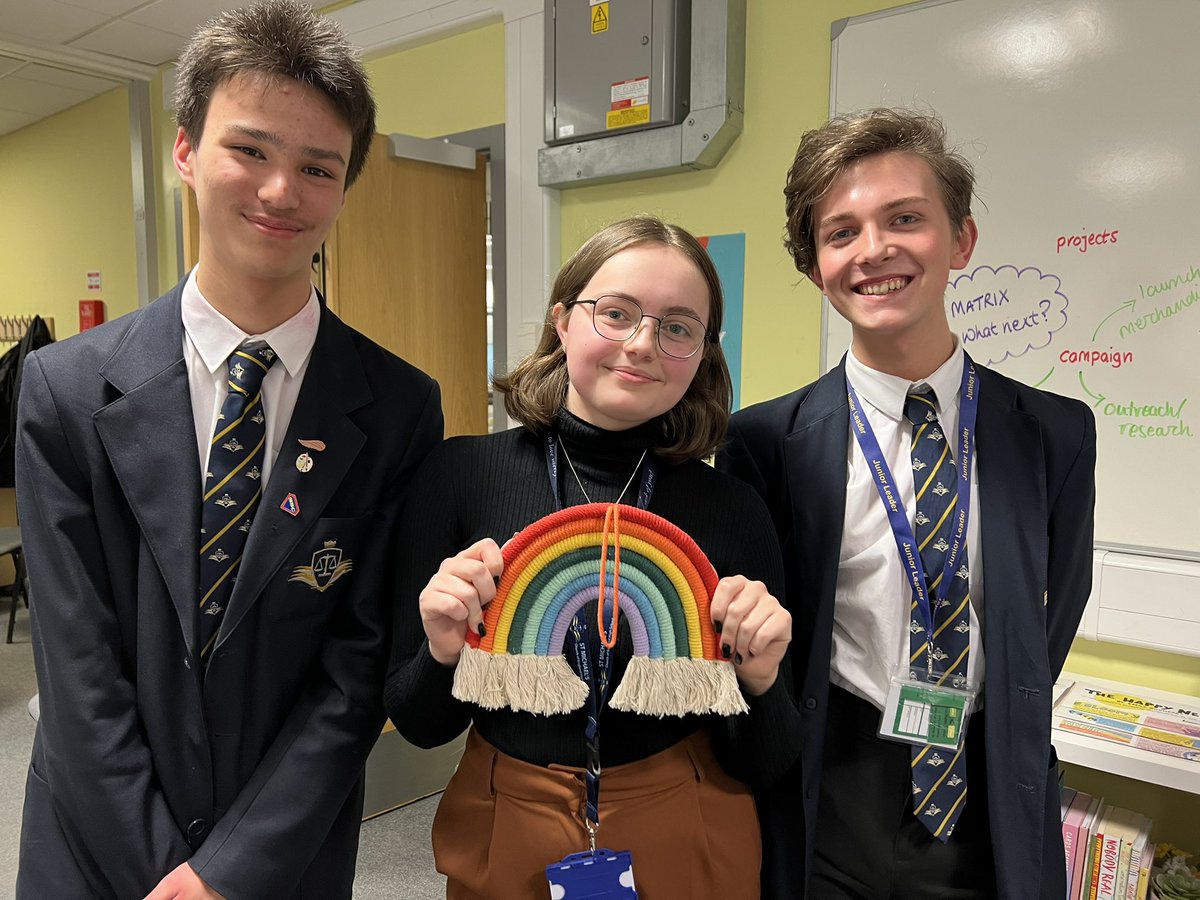 SStmichaels's tweet image. Today we have been chasing rainbows 🌈 Well done to Robin and Josh who helped Jess with a pitch to SLT about the installation of a rainbow corridor in school. Watch this space for more updates! #ProjectID #studentvoice #diversity #equality #faith #hope #promise