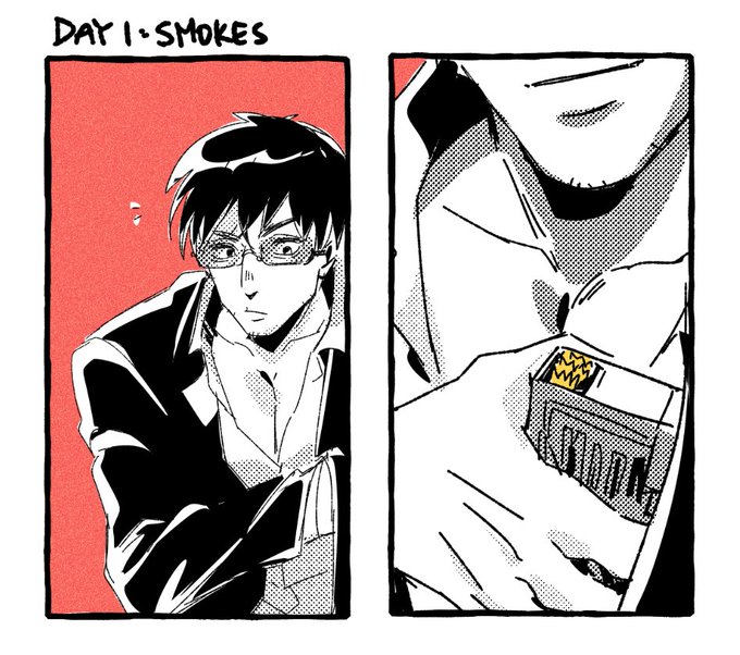 A man's soulmate is his smoke somtimes....😂🚬🚬

Day 1: soulmate au + smoke  #vashwoodweek
#TRIGUNSTAMPEDE  #TRIGUN  #vashwood #WV 