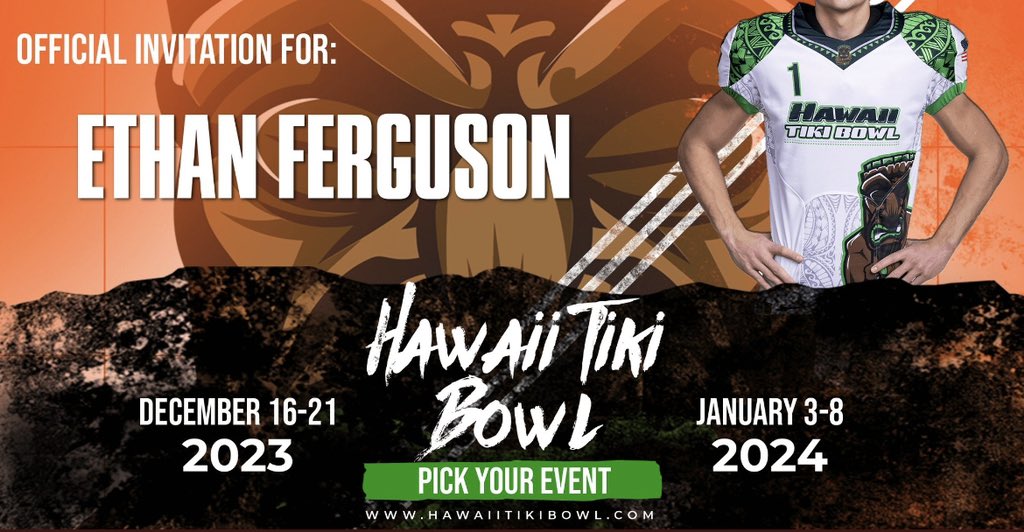 Blessed to receive an invitation to The Hawaii Tiki Bowl‼️ <a href="/bhelm19/">Bo Helm</a> <a href="/ReidWare58/">Reid Ware</a> <a href="/HawaiiTikiBowl/">Hawaii Tiki Bowl</a>