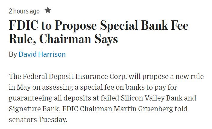 The FDIC is going to make every other bank pay for the Silicon Valley Bank and Signature Bank failures