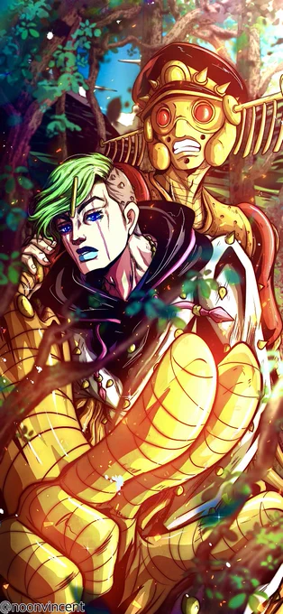 Jobin &amp; Speed King #JoJosBizarreAdventure #Jojolion 