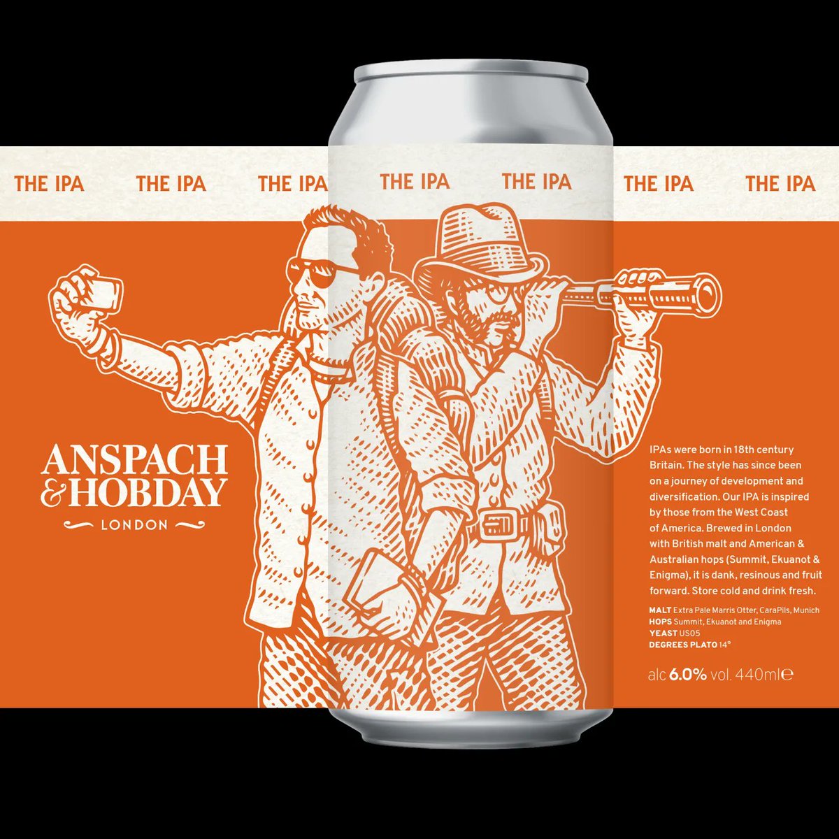 The IPA is back 🙃. Dank, resinous & fruit forward. Our West Coast inspired take on a British classic: English malts meet US & Australian Hops: Equanot, Summit & Enigma.🍻

Get the freshest beer below:
anspachandhobday.com/shop/the-ipa