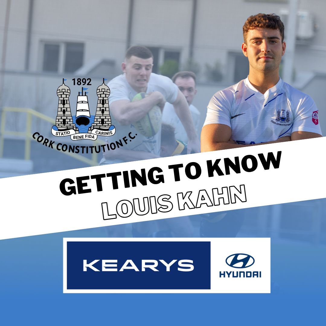 CorkConRugbyFC's tweet image. 𝐆𝐄𝐓𝐓𝐈𝐍𝐆 𝐓𝐎 𝐊𝐍𝐎𝐖... 𝐋𝐎𝐔𝐈𝐒 𝐊𝐀𝐇𝐍 👋🏻
This week we get to learn more about Louis Kahn! 
Swipe ➡️ to learn more about the Scrum Half.  
#GettingToKnow #CorkCon #PositiveEnergy #IrishRugby #Rugby