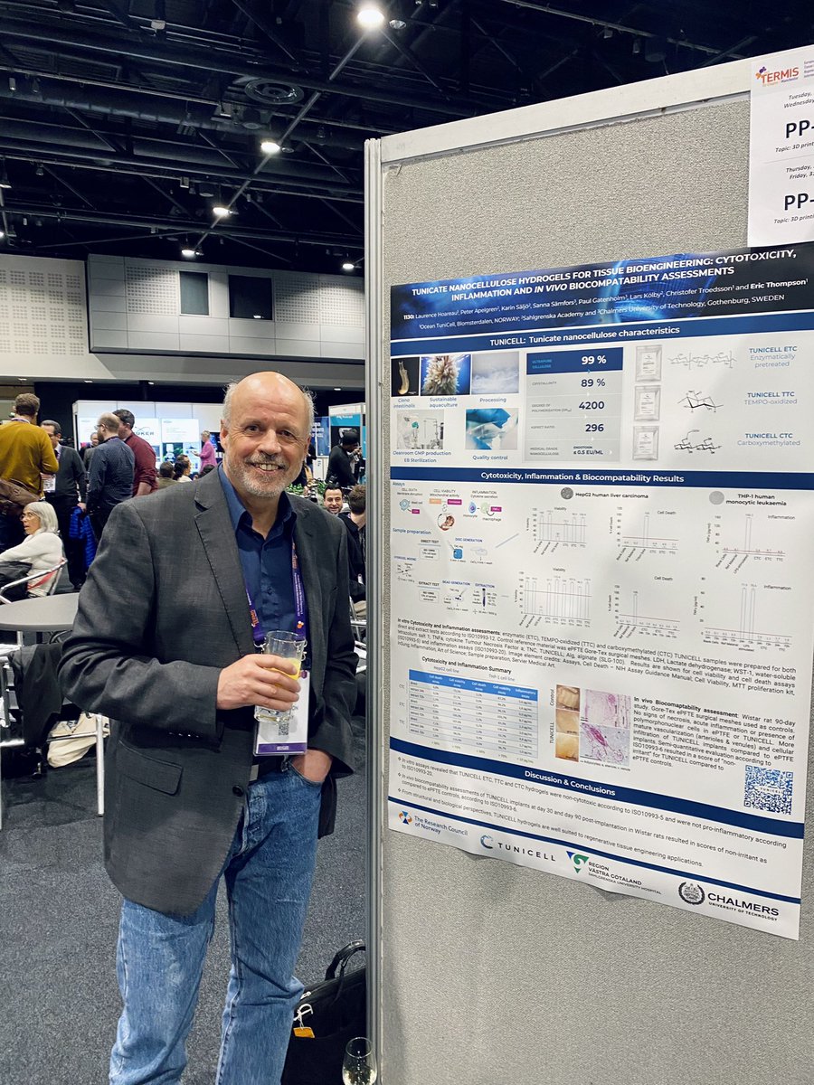 OceanTuniCell's tweet photo. The poster session at @TermisEU2023 is in full swing! Grab a drink and check out Dr. Eric Thompson's poster, no. 089 or come talk to us at booth #17! #TermisEU2023 https://t.co/vt9WeY4hse