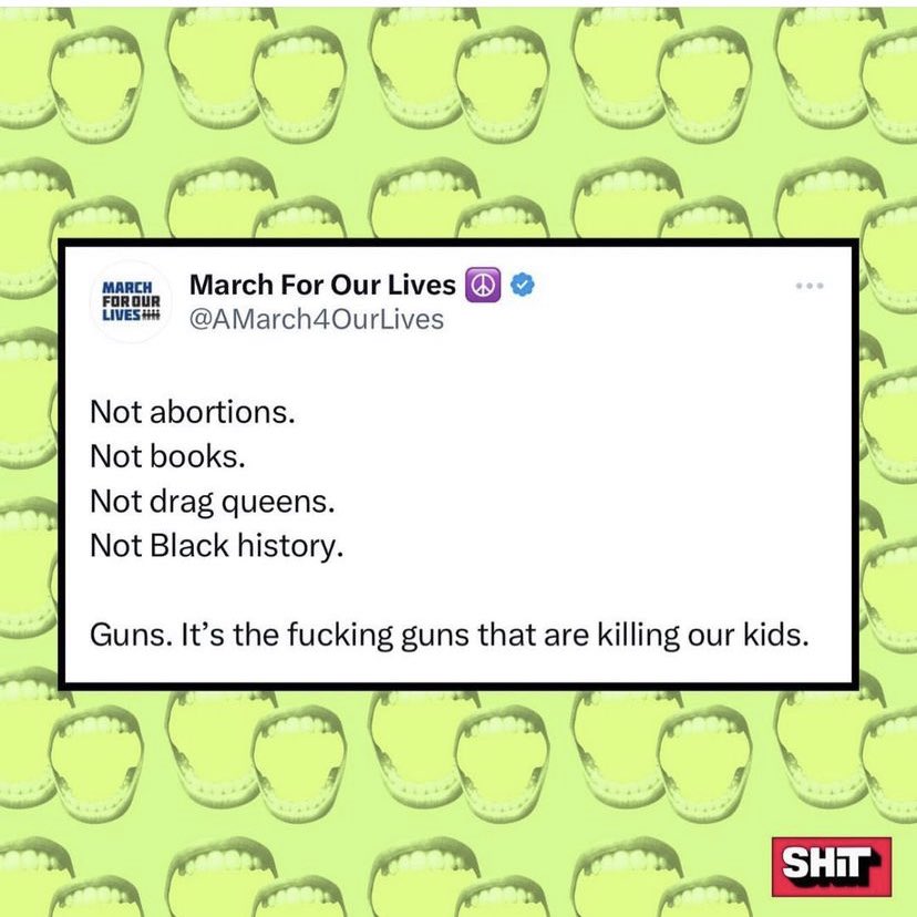 Just in case you’re confused #GunControlNow
