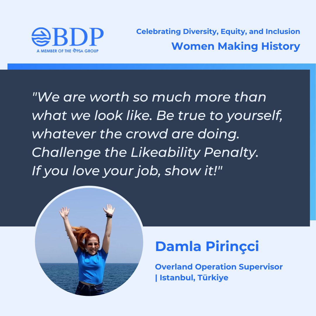In honor of Women's History Month, we're spotlighting women leaders like Damla!  Below, she shares her advice for her female colleagues. Thank you, Damla! 🙌