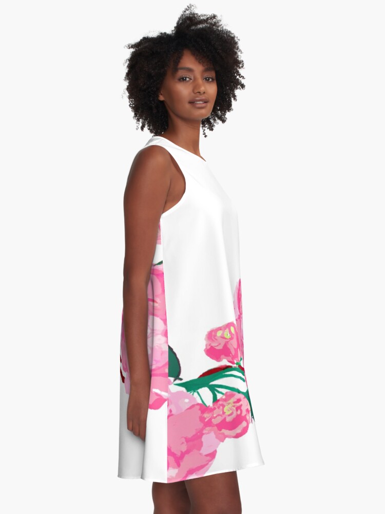 A-line dress:  redbubble.com/i/dress/Tranqu… #redbubble #designer #Flowers #art #alinedress #jackbermess