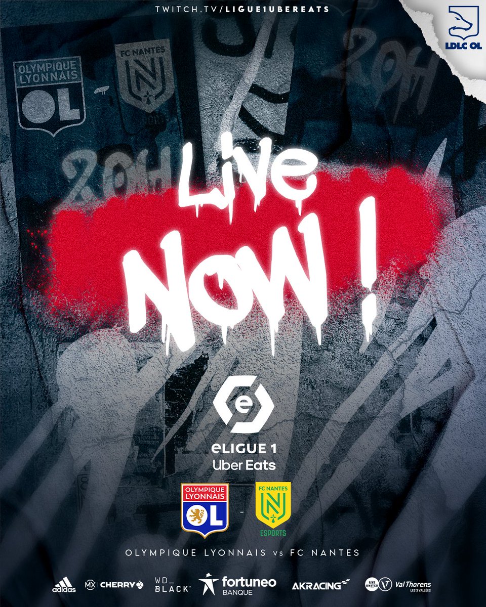 LDLC_OL's tweet photo. Il est l'heure d'attaquer notre 8ème journée de compétition @eLigue1UberEats ! ⚽
Venez soutenir @KeturDylo & @LucasLekhal sur https://t.co/4oDbsAO8Qj 🔵🔴 @OL #FIFA2 https://t.co/ApSW4cw2WB