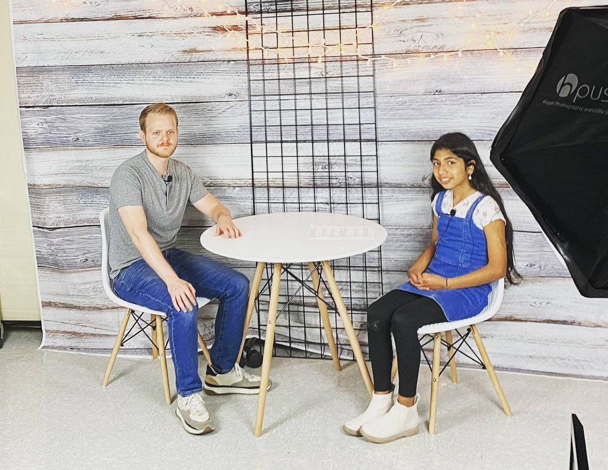 StuartSTEAM's tweet photo. Thanks to Ben Murphy, who stopped by our morning show to give an exclusive interview and talk to our 5th graders about what it is like to be first assistant editor on a movie! #stuartbulldogs https://t.co/sK5Yp8bo3x https://t.co/fe8WgSLNxq