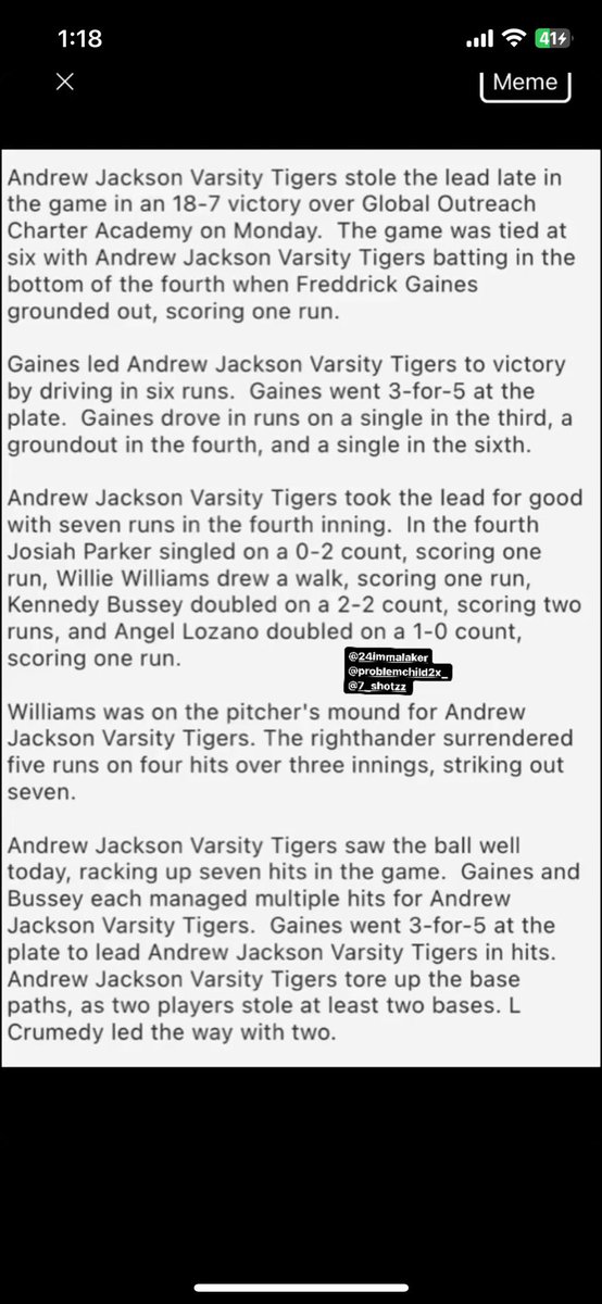 ScottShaquana's tweet photo. One Thing About @_luhfred____  He gonna make the paper at Every thing He Do!!! #BIG5 #AJHS https://t.co/7ywJ5qCGNs