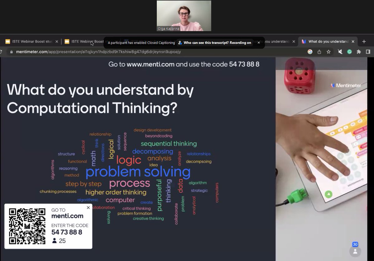 timneedles's tweet photo. Enjoyed the ISTE expert webinar from @olga_edtech today on how to Boost Student Agency by Integrating Coding Into Curriculum which shared some successful Coding &amp; Computational Thinking tools &amp; concepts! https://t.co/nZuGY8al9M