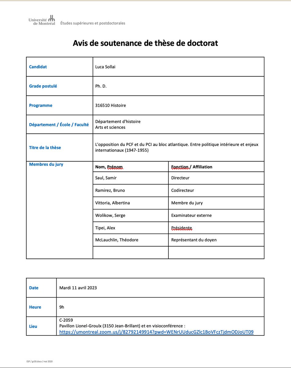 Le 11 avril à 9h, je soutiendrai ma thèse. Un (gros) chapitre de ma vie académique qui s'achève!