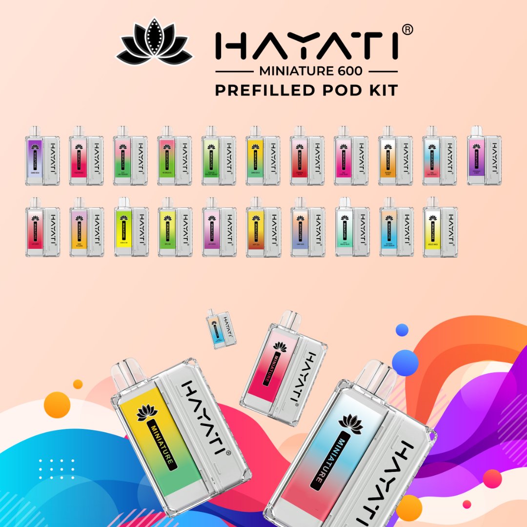 Ready for a game-changing vaping experience? 
Look no further than the Hayati® Miniature Prefilled Pod Kit!

THIS IS THE FUTURE OF VAPING 👑
COMING SOON... 😎

#hayativapor #pax #hayatiminiature600 #hayatiminiature #prefilledpod #vapedisposable #vapeworldwide #vapeuk #vape
