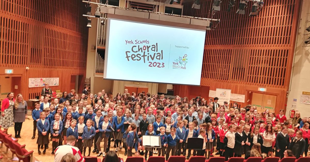 Two full days of choral festival DONE ✅ over 500 children involved and incredible singing from everyone! Well done all! <a href="/ChoralYork/">York Choral Festival ‘23</a>! @JRowntreeSchool <a href="/music_ahs/">AHS Music</a> <a href="/hobmoor_primary/">hobmoor_primary</a> @HemplandPrimary @stlaws_school @AelredSt <a href="/DringhousesPS/">Dringhouses Primary School | York</a> @Poppleton_Road <a href="/PathfinderMAT/">Pathfinder MAT</a> #sing