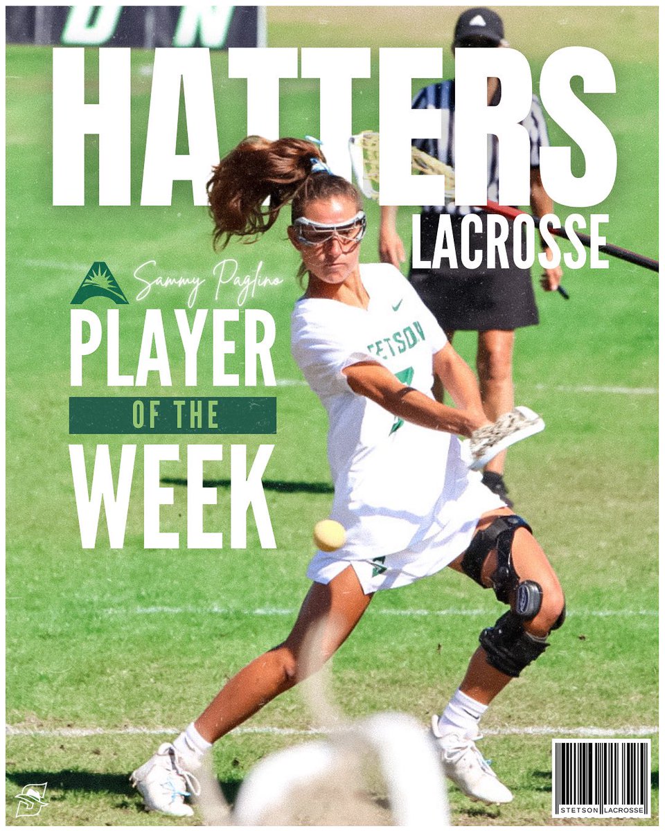 Congratulations Sammy Paglino on ASUN Player of the Week! #DefendDeland @ASUNLacrosse