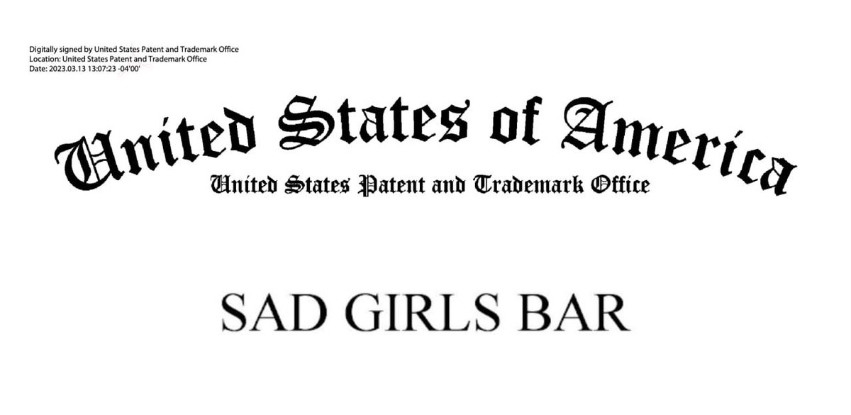 Sad Girls Bar tweet media