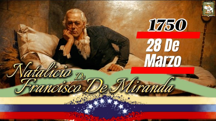 #SabiasQue?📜ll Sebastián Francisco de Miranda y Rodríguez Espinoza, conocido como Francisco de Miranda, fue un político, militar, diplomático, escritor, humanista e ideólogo venezolano, considerado como el precursor de la emancipación americana contra el imperio español.
