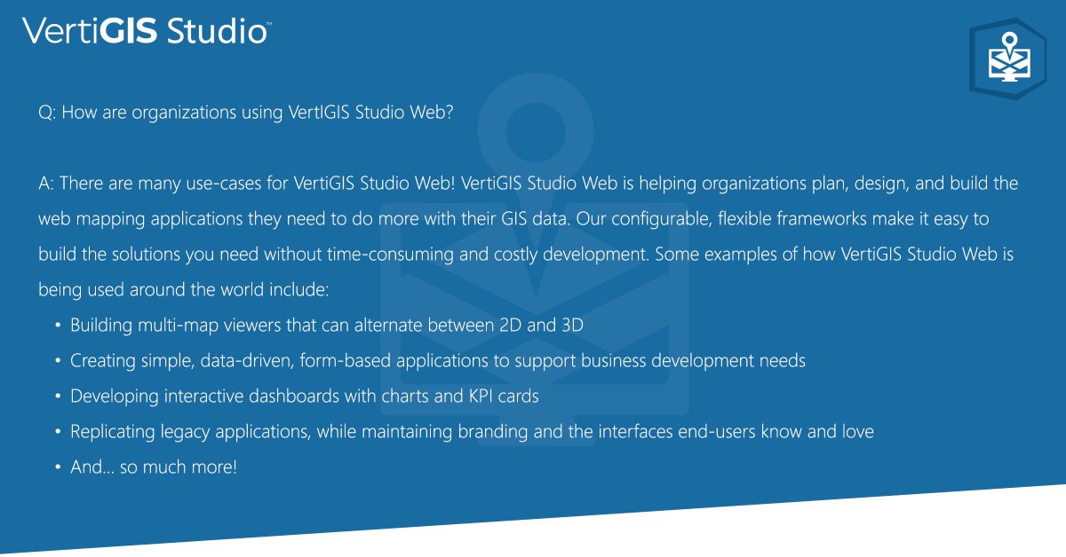 VertiGIS Studio tweet media