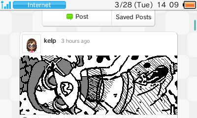kelpsy_'s tweet photo. fried eel 🪱

#rverse #3ds #miiverse #splatoon3fanart https://t.co/vlzwohDYeH
