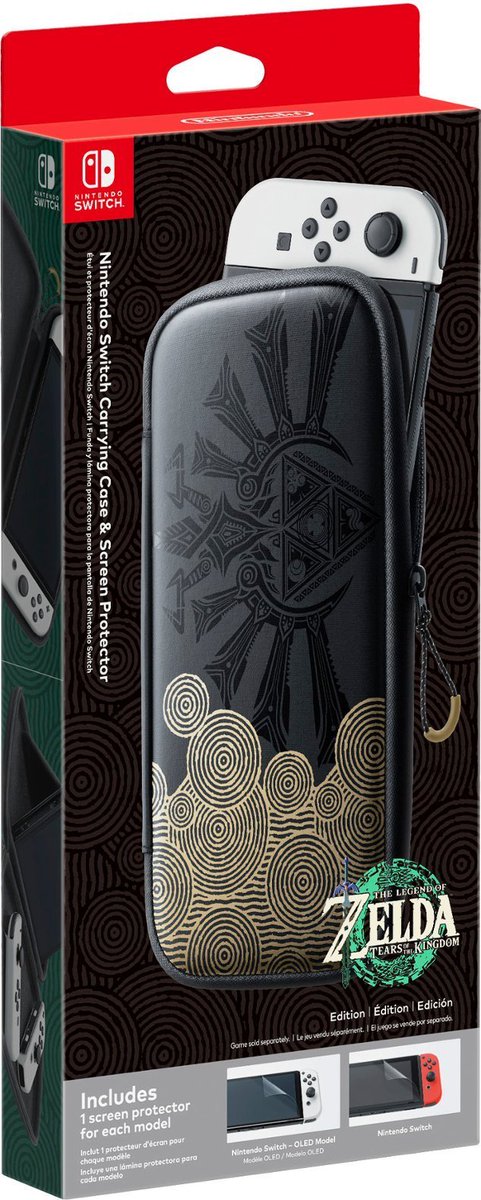 Wario64's tweet photo. Nintendo Switch Carrying Case - The Legend of Zelda: Tears of the Kingdom Edition is up for preorder at Best Buy ($24.99) https://t.co/X0prKmhsHK #ad 

Switch OLED https://t.co/DJA8bIlHIW https://t.co/YNgW1fCTIL