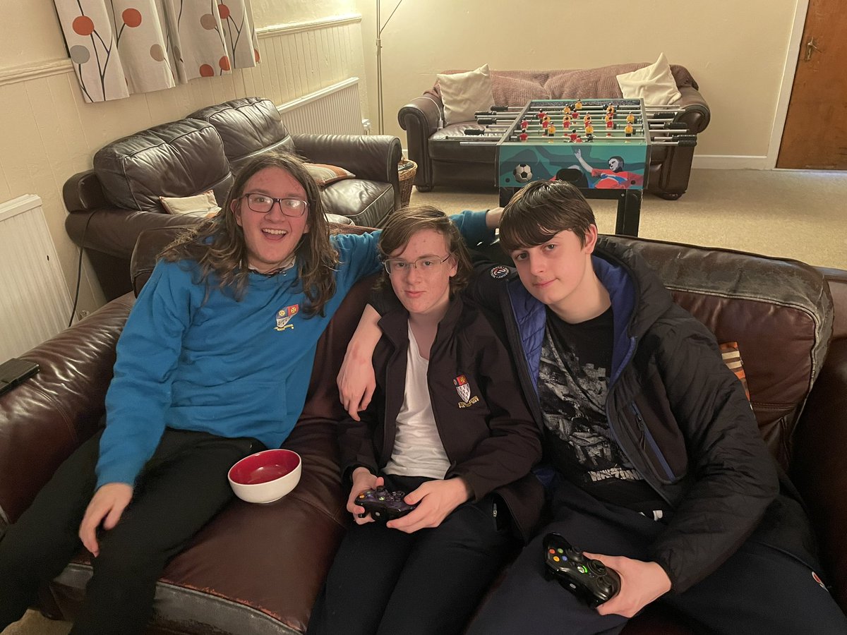 RSH_Raphoe's tweet photo. February 🤩

The Common Room got a temporary upgrade to include additional screens🖥️consoles and games for our very enjoyable Lads Night!🎮Xbox, PlayStation, Foosball and Airhockey made for great amusement that evening! 🍕🍬🥤

#homefromhome #boarding #raphoe #TheRoyalandPrior https://t.co/3uR33JwLFz