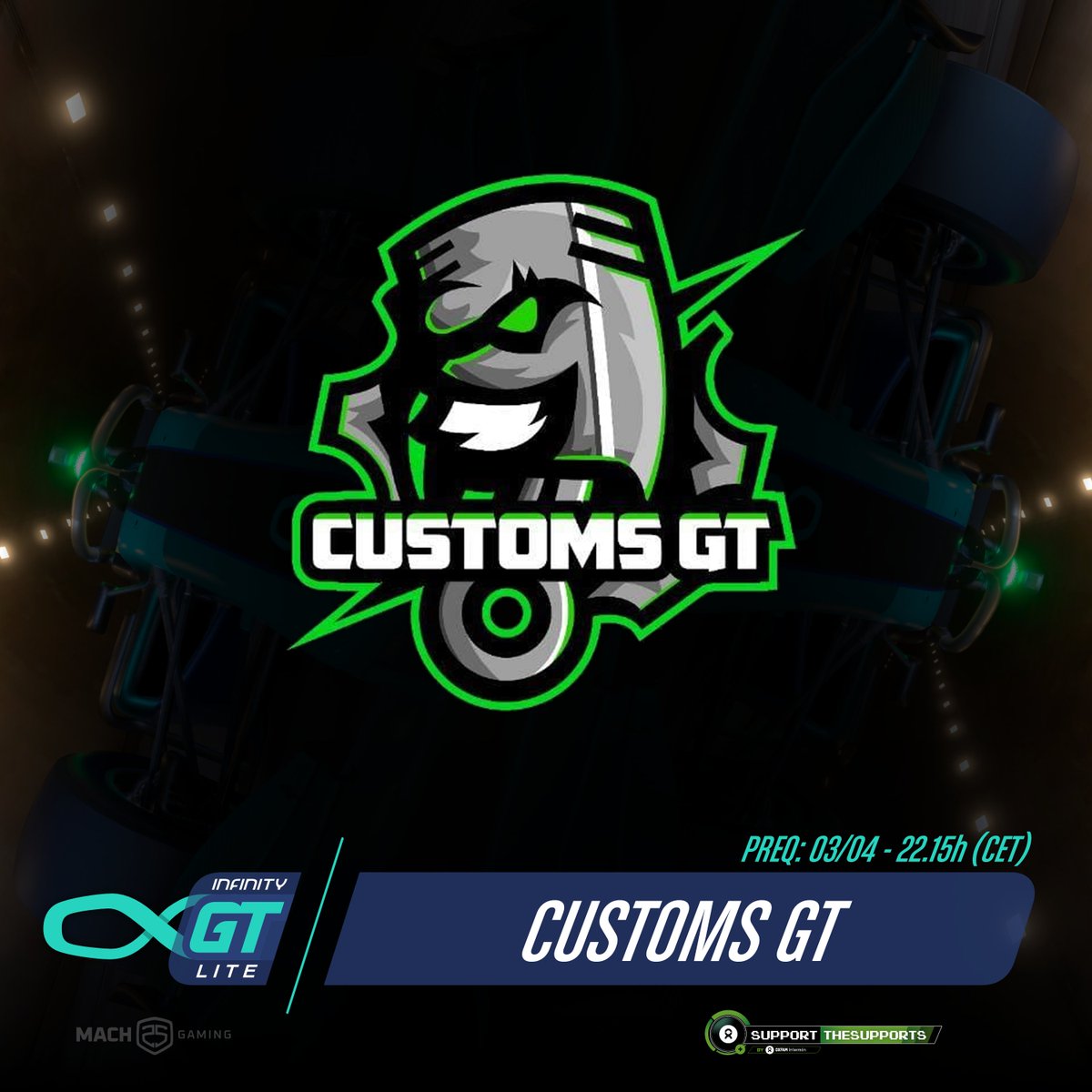 InfinityGSeries's tweet photo. #IGTLite | 𝙁𝙖𝙨𝙚 𝙘𝙡𝙖𝙨𝙞𝙛𝙞𝙘𝙖𝙩𝙤𝙧𝙞𝙖

¡Bienvenido @CustomsGT!
¡Welcome @CustomsGT!

📅 03/04/2023
📺 Twitch Alejandro Garnata
#SupportTheSupports https://t.co/BmkjeWl8xU