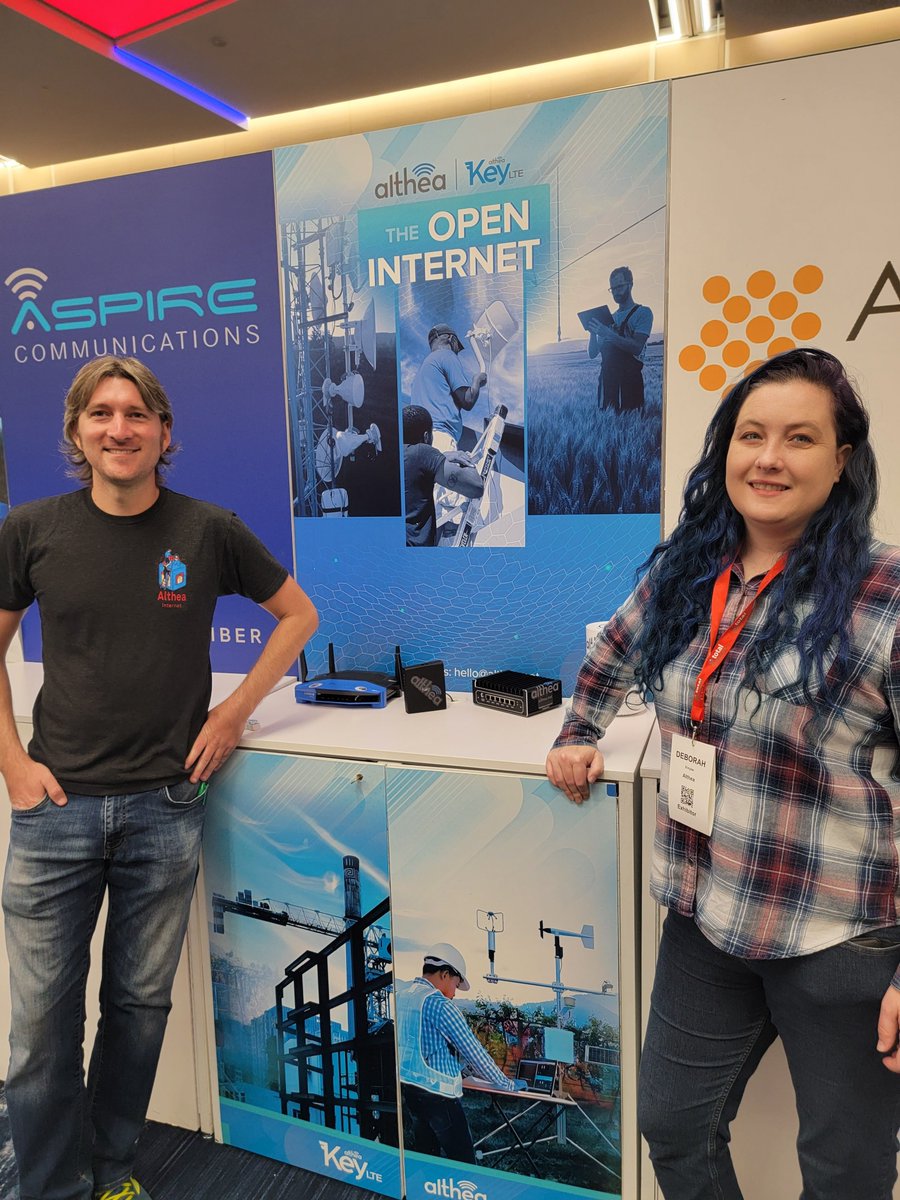 AltheaNetwork's tweet photo. Team Althea is off to a great start on the day one of Total telecom’s inaugural #connectedamerica event.
Meet and connect with our amazing team and learn about #KeyLTE technology and community based solutions for #connectivity at the startup village. 📡 https://t.co/gcqX3igkYA