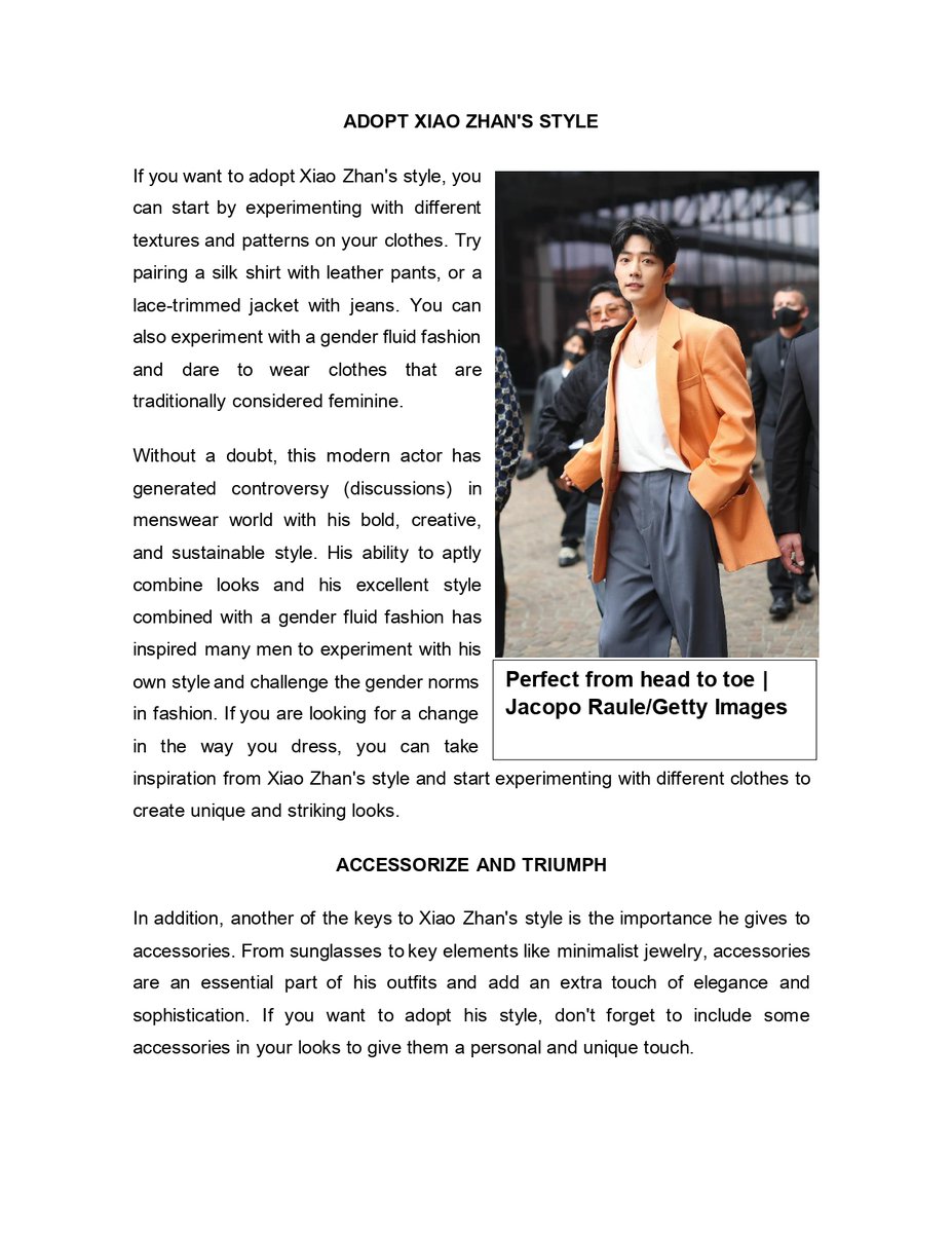 xiaofeixias_'s tweet photo. [ENG] 230327 — GQ México Article: XIAO ZHAN: THE MAN WHO IS REVOLUTIONIZING MEN'S FASHION.

Translated by: Xiao Zhan Latinoamérica.

#XiaoZhan #肖战 #샤오잔 #เซียวจ้าน #シャオジャン https://t.co/njUWwfOtBu