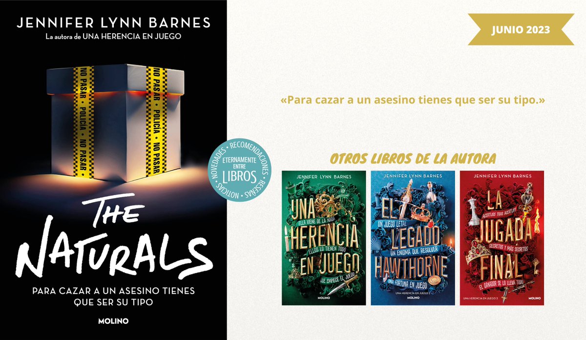 Llega en español #TheNaturals, la nueva novela de misterio de <a href="/jenlynnbarnes/">Jennifer Lynn Barnes</a>, autora de la trilogía #UnaHerenciaEnJuego.