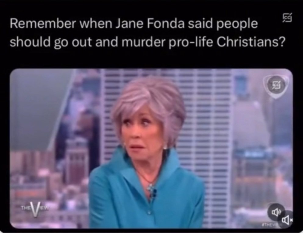 Didn't she incite violence?  Jsn...