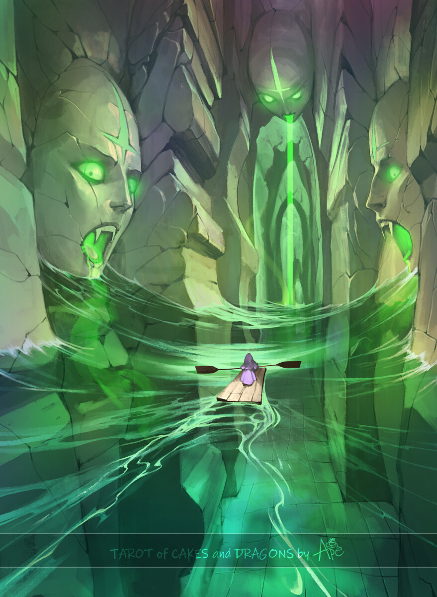 Terrain Tuesday is back! Tag someone to lift these mental weights with you! Your players have traveled to this place. How did they get here? What is its name? Who dwells here? Why do they call it home? Can they leave? #dailyDMNastics #TTRPG
Original Art: artstation.com/artwork/28zxNJ