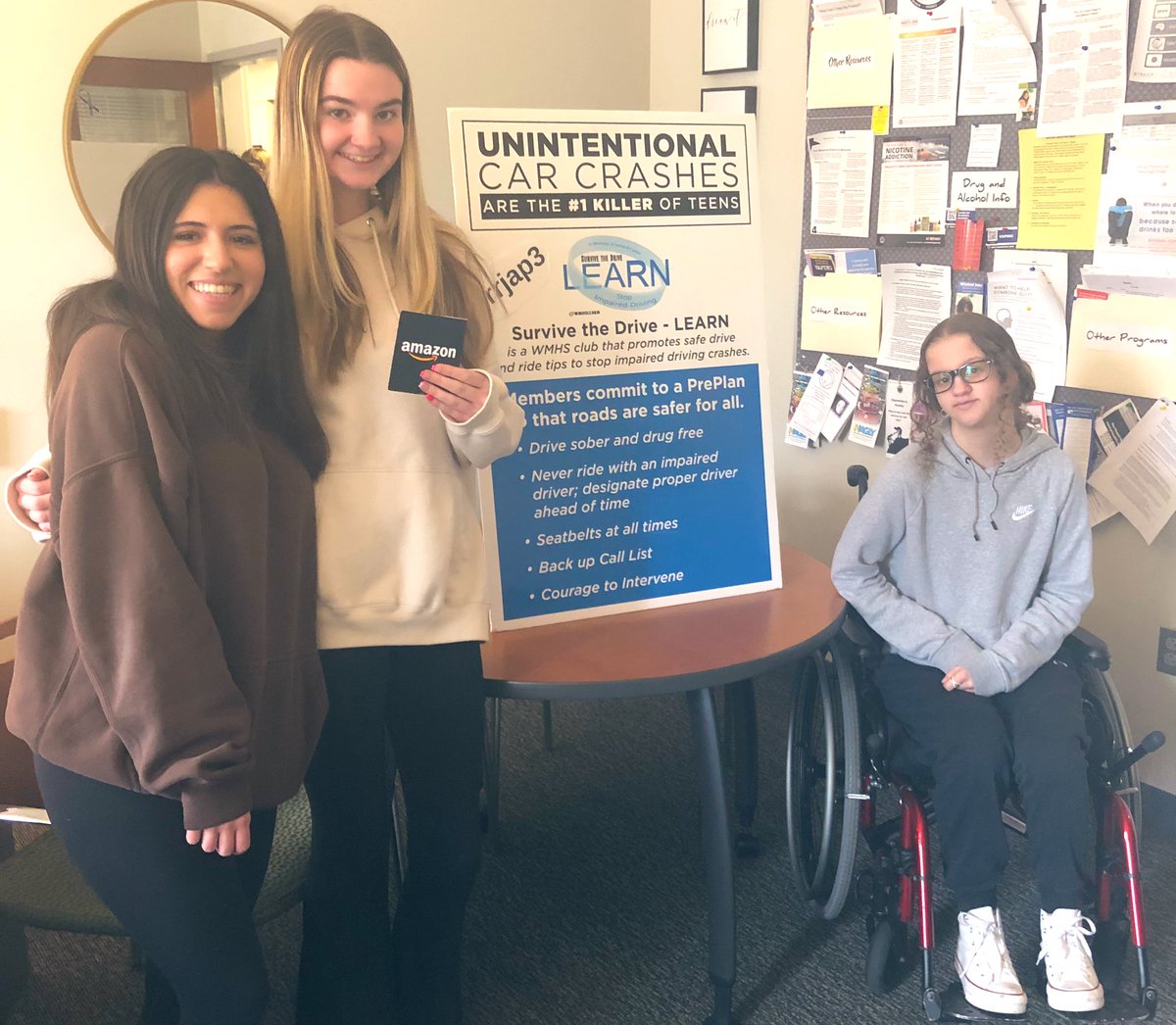 SurviveTheDrive-LEARN (@wmhslearn) on Twitter photo LEARN leader <a href="/taylorxberg/">tayla</a> congratulates @avalarney12 for supporting our mission & being recognized for taking precautions when sharing the road! It matters! 💙🚙<a href="/004Avarose/">Ava Rosaria</a> <a href="/wmhs2023/">WMHS class of 2023</a> <a href="/BarmashMorgan/">Morgan Barmash</a> <a href="/aminrahim71/">Amin Rahim</a> <a href="/WMHSVolleyball/">Woburn Volleyball</a> @APWMHS @lennymassaa <a href="/wesavelivesorg/">We Save Lives</a> <a href="/NHTSAgov/">nhtsagov</a> LEARN leader <a href="/taylorxberg/">tayla</a> congratulates @avalarney12 for supporting our mission & being recognized for taking precautions when sharing the road! It matters! 💙🚙<a href="/004Avarose/">Ava Rosaria</a> <a href="/wmhs2023/">WMHS class of 2023</a> <a href="/BarmashMorgan/">Morgan Barmash</a> <a href="/aminrahim71/">Amin Rahim</a> <a href="/WMHSVolleyball/">Woburn Volleyball</a> @APWMHS @lennymassaa <a href="/wesavelivesorg/">We Save Lives</a> <a href="/NHTSAgov/">nhtsagov</a>