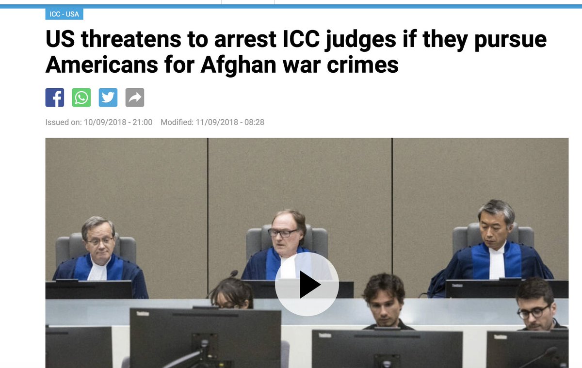 DavidVance's tweet photo. When the International Criminal Court came out seeking the arrest of Putin, how the media cheered. Curiously enough, they overlooked this... https://t.co/FGA3H3fKyZ