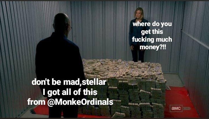 lussya666's tweet photo. GN @MonkeOrdinals 
@MonkeOrdinals x @BreakingBad 😎😎😎😎😬😬😬🥵🥵🥵😘😘💯💯💯💯💯💯💯🥳🥳🥳🤩🤩 https://t.co/9njW9U768A