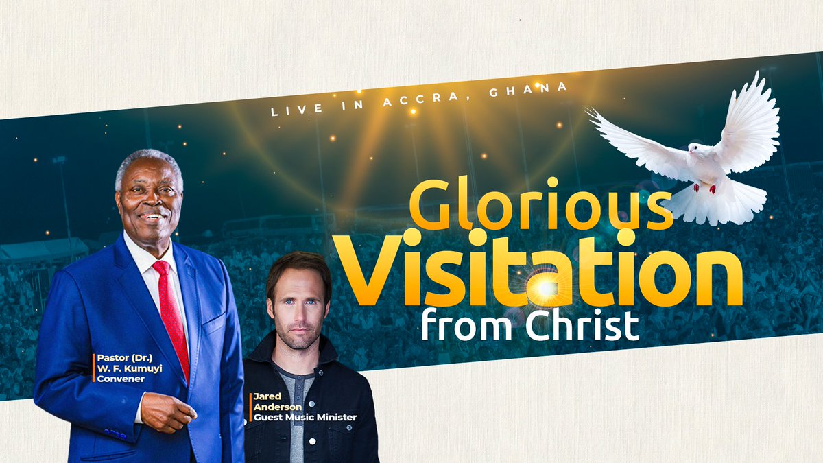 dclmhq's tweet photo. There will be a Glorious Visitation from Christ in Ghana for @TheGCKHQ

#GCKinGhana
#GlobalCrusadewithKumuyi https://t.co/Ja73YTzUOT
