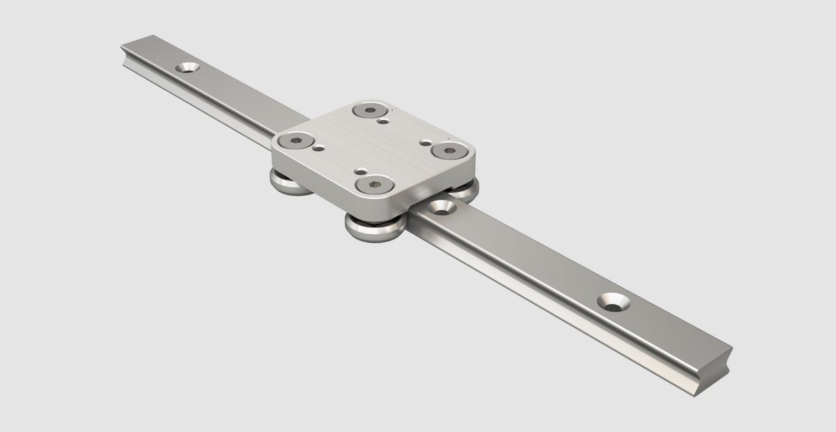 RollonLinear's tweet photo. The MiniRoller Rail is compact and quiet with excellent strength for its size and weight. It also features easy customization and assembly, making it an attractive option wherever design time and space are at a premium. Learn more: https://t.co/Gfmn6v8ys1 #motioncontrol https://t.co/RflZMHTVl5