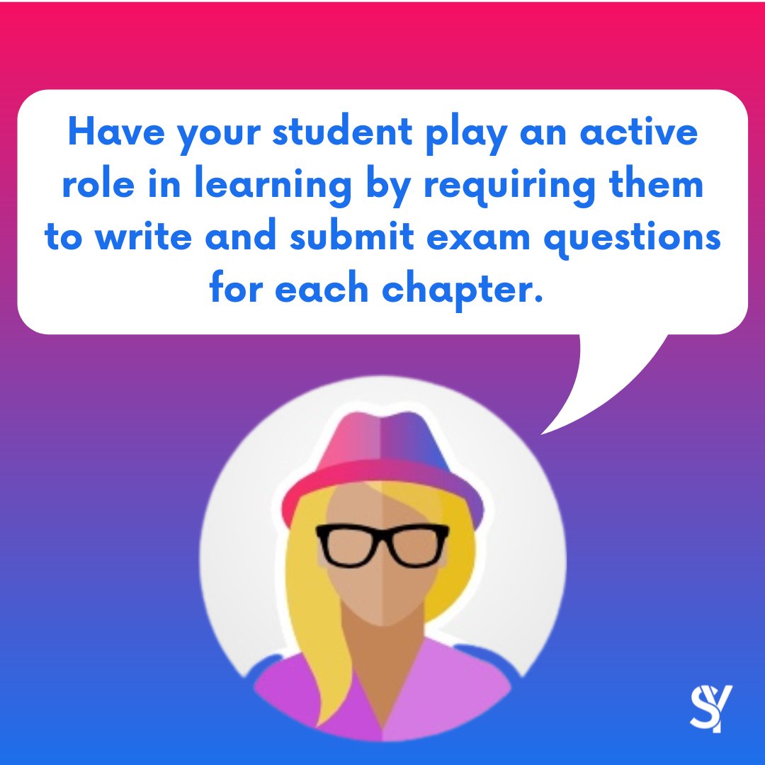 You decide on the question format and whether their questions are an extra credit option. This reduces the work you have to do when it comes time to writing exams.

#sociology #tiptuesday #worklifebalance #teachingtip #mentalhealthtip