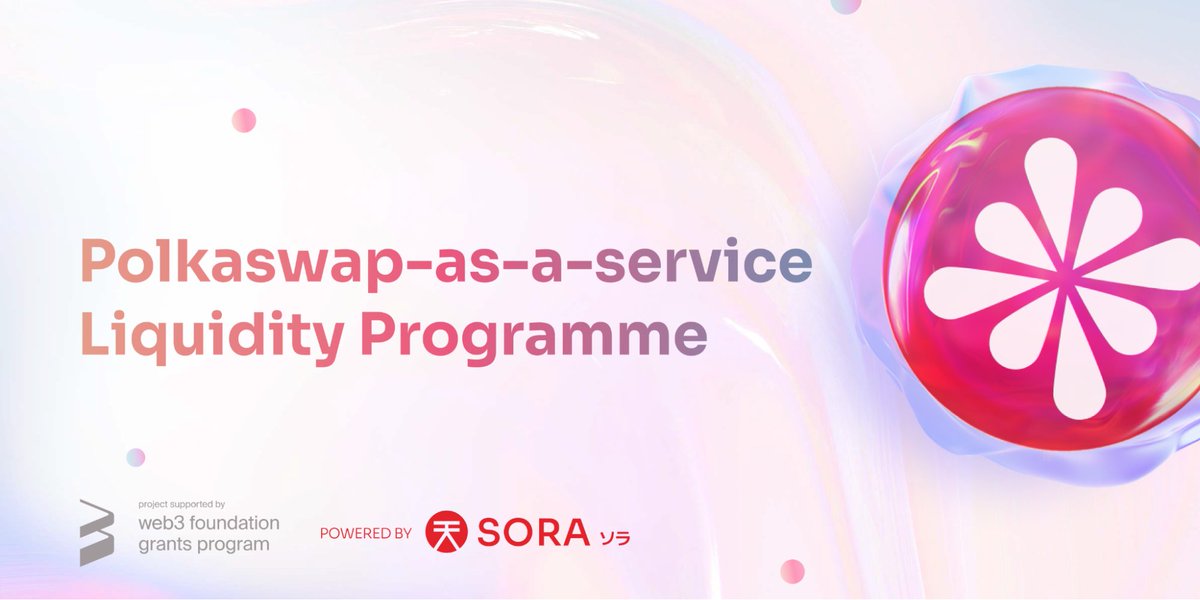 #Polkaswap and #SORA communities are inviting more projects and builders to jump on the 'Polkaswap-as-a-service' programme!

What exactly is this programme, and why does it hold so much importance?
 
Main source:
link.medium.com/xhCTfE4wvyb 

Everything you need to know ⤵️
 1/ 🧵