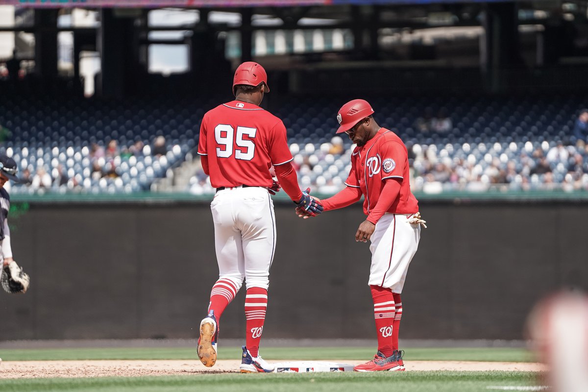 Elijah Green draws a walk in his 1st plate appearance at Nats Park.

#NATITUDE