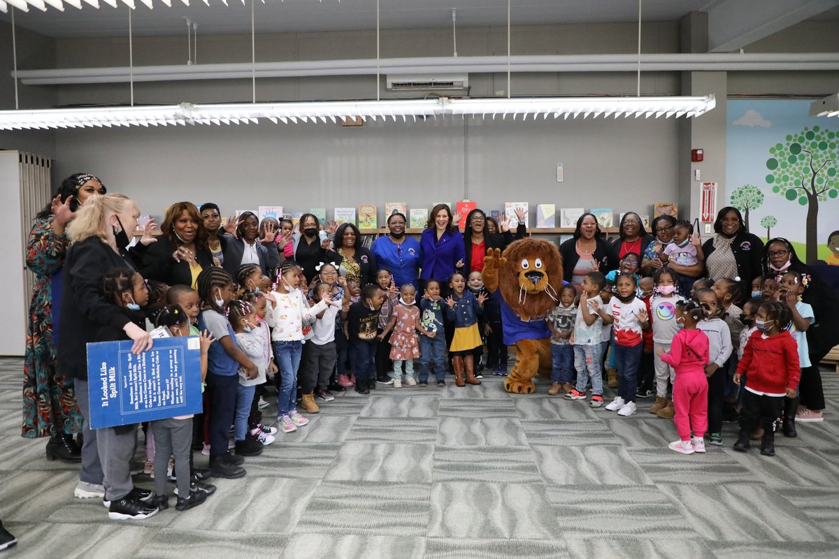 Today, I celebrated #MarchisReadingMonth by reading with students in Detroit. Reading is a powerful tool that allows us to see the power of a story to bring people together. My budget supports lifelong literacy so every Michigan can succeed in their next grade or their next job.