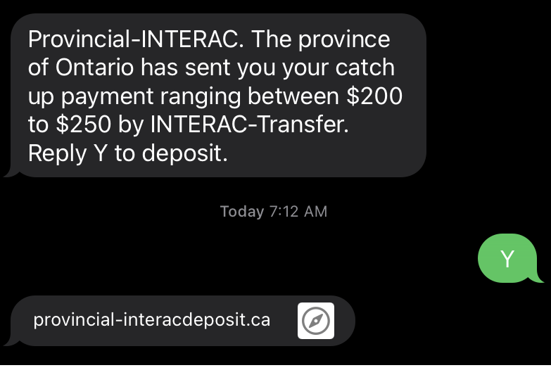 Every time a new government benefit is announced, expect a fraudulent email or text message asking you to click on a link to accept the funds. This is a scam and a common PHISHING technique. Don’t click on links! Learn more: antifraudcentre-centreantifraude.ca/scams-fraudes/… #FPM2023 #BeScamSmart