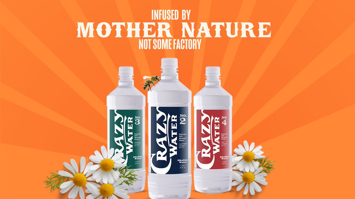 Crazy Water’s minerals come straight from the earth, which makes them easier to absorb than man-made minerals.