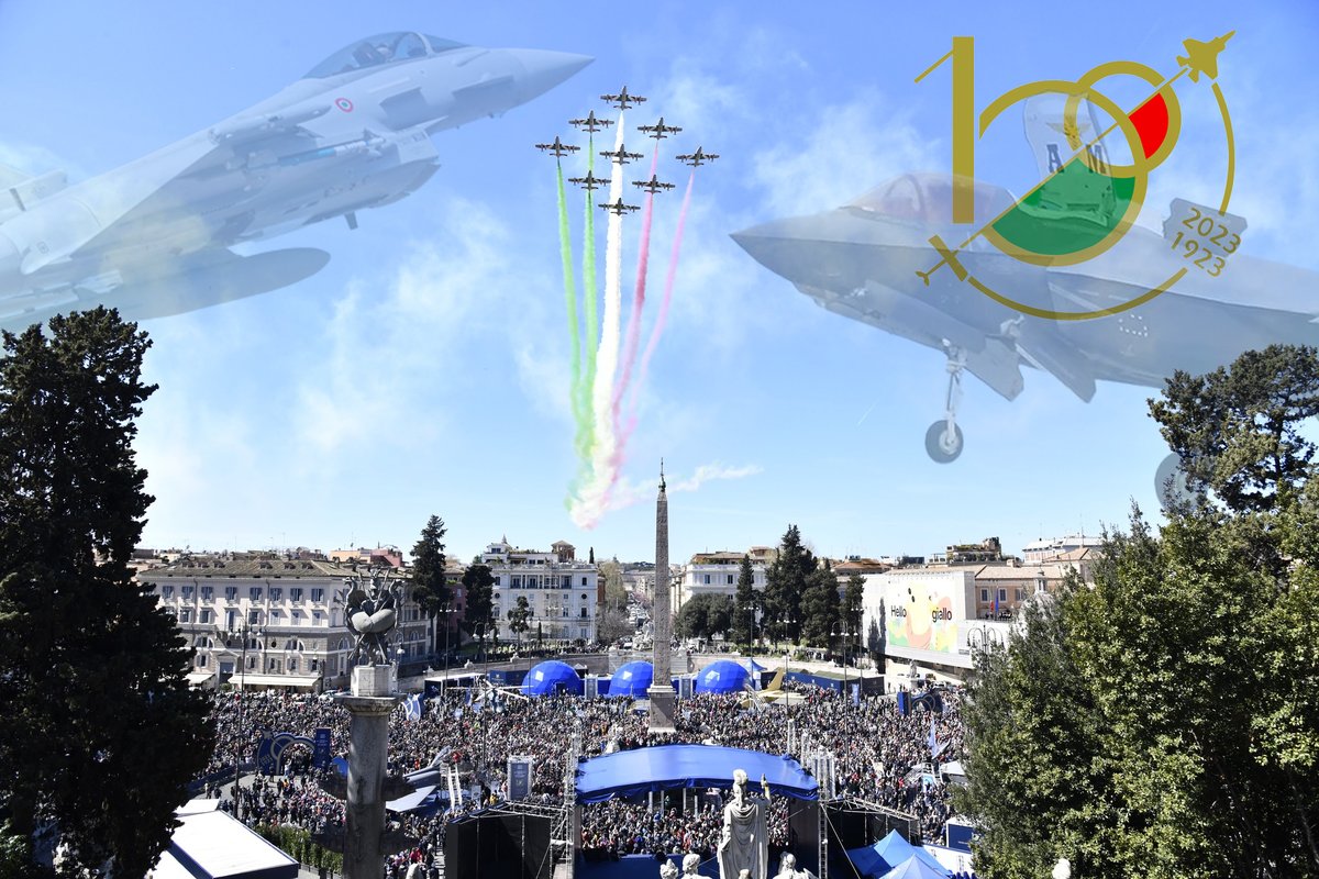 Oggi è il compleanno numero 100 della nostra Aeronautica. Auguri a grazie a donne e uomini in divisa che difendono i nostri cieli, ogni ora del giorno e della notte, da un secolo. Virtute Siderum Tenus!! 🇮🇹🇮🇹✈️💙 #aeronautica #am #AeronauticaMilitare100 #latuasquadrachevola