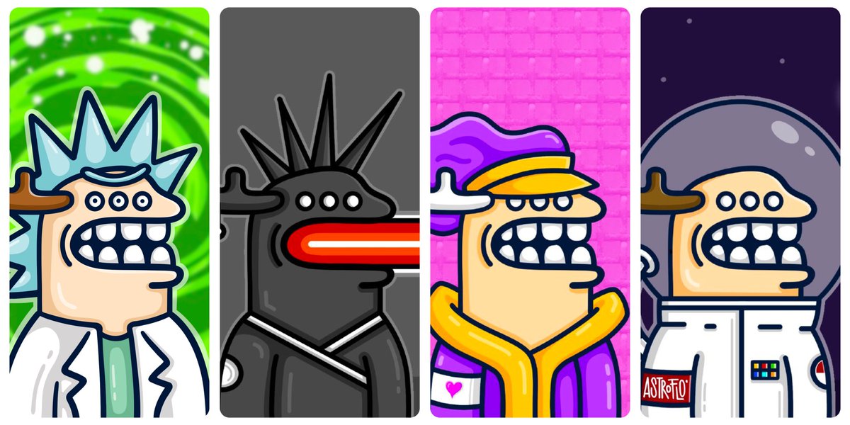 💜 SNEAK PEEK NEXT DROP 💜

Will be released today, stay tuned friends ✨
which character do you like? 😍
Happy Wednesday 🔅

#FLOnft #GlitchGang #nftcommunity