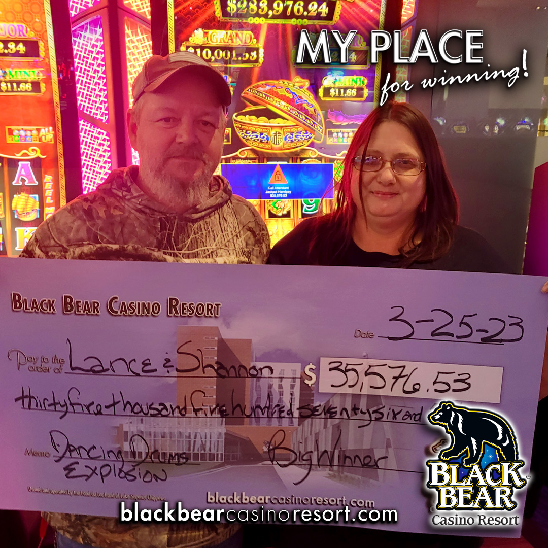 #Congratulations Lance and Shannon on your huge #Jackpot #win !!!