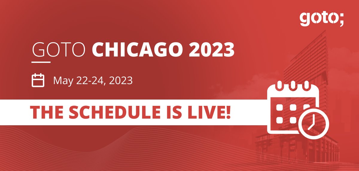 GOTOcon's tweet image. The schedule for #GOTOchgo 2023 has just been launched and it&apos;s packed with inspiring talks, keynotes, panel discussions and networking opportunities!

Check it out and stay tuned because we are continuously adding sessions to it ⬇️

gotochgo.com/2023
