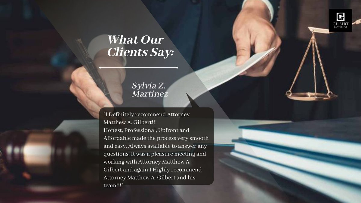 gilbertlaw83's tweet photo. If you're ever curious about how satisfied our clients are...just read what they have to say.

https://t.co/MFmySQU60X
#gilbertlaw #lawoffice #guidance #sabusiness #lawyers #sanantonio #personalinjury #legal #divorce #familylaw https://t.co/GHCIqdxYVI