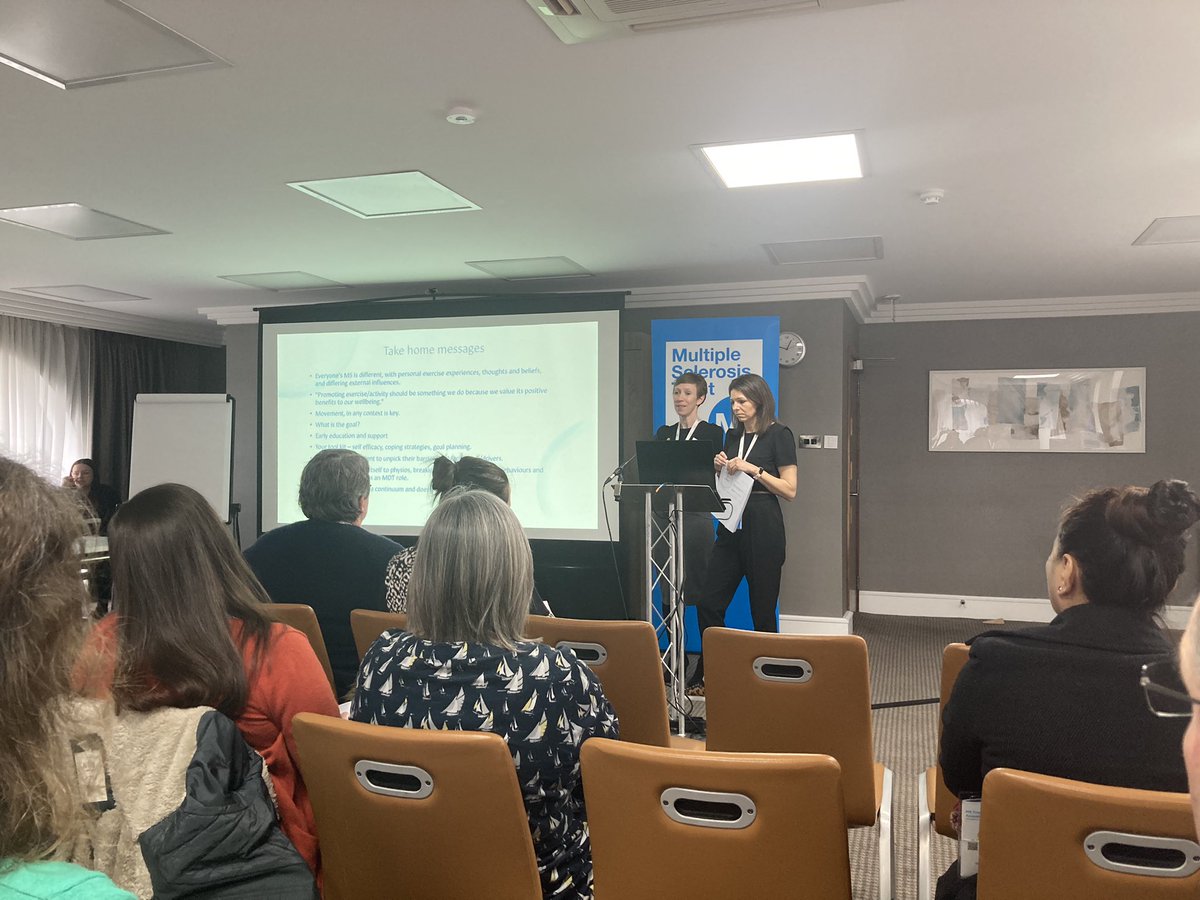 SThomasBU's tweet image. Fantastic presentation on ‘Exercise programmes for wellbeing’ by Michelle Koch, Kelly Broome, Nick Clark. One key message - let’s change how we view physical activity and exercise 
#mstconference2023