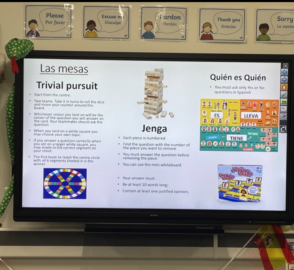 LanfrancAcademy's tweet photo. YES @campello_mfl making Spanish 🇪🇸 revision FUN! Our year 11’s are working hard prepping for their language #GCSE next term.
Can you think of any games that can be adapted to support learning? 🤔 #learningchangeslives #TALA https://t.co/frZqmzPhvd